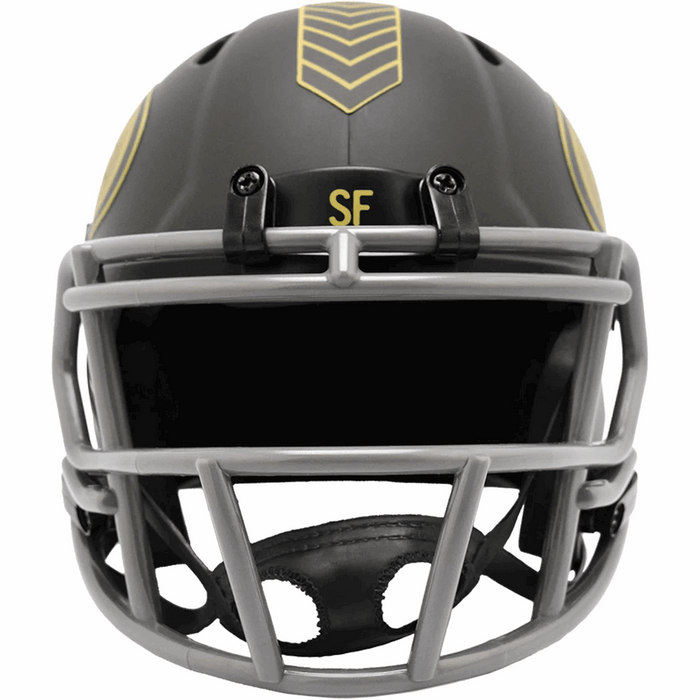 San Francisco 49ers Mini Speed Helmet - Salute To Service 2025 - Game Day Treasures