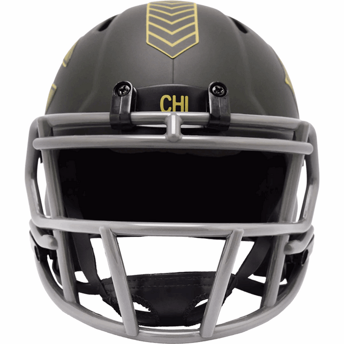 Chicago Bears Mini Speed Helmet - Salute To Service 2025 - Game Day Treasures