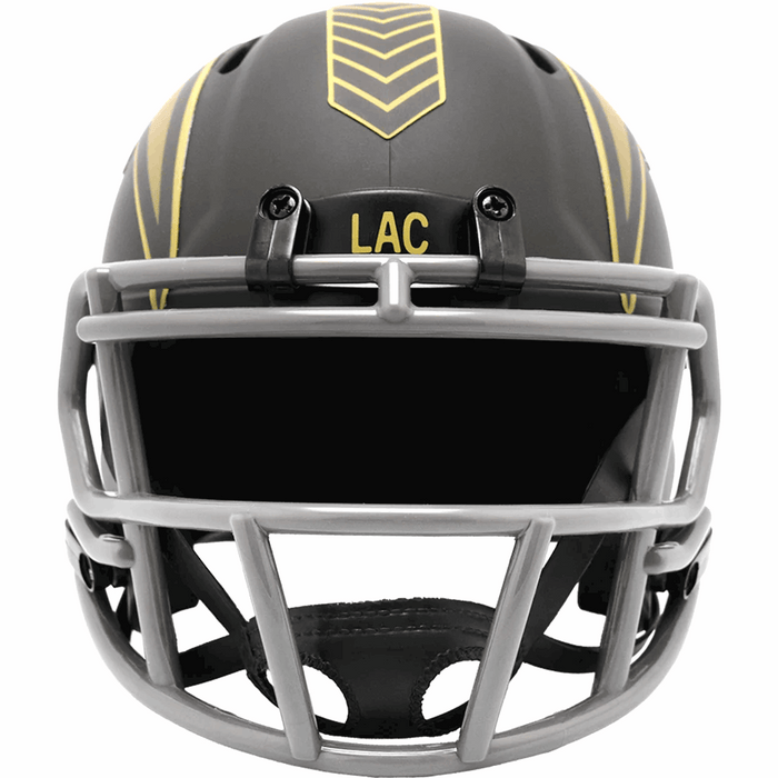 Los Angeles Chargers Mini Speed Helmet - Salute To Service 2025 - Game Day Treasures