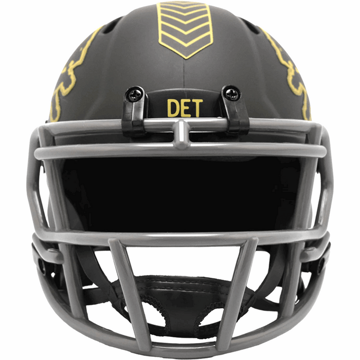 Detroit Lions Mini Speed Helmet - Salute To Service 2025 - Game Day Treasures