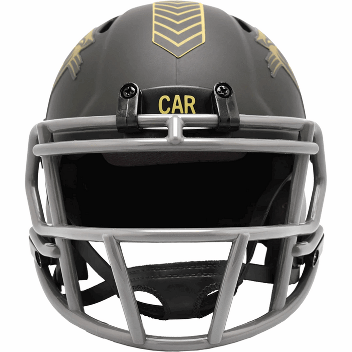 Carolina Panthers Mini Speed Helmet - Salute To Service 2025 - Game Day Treasures