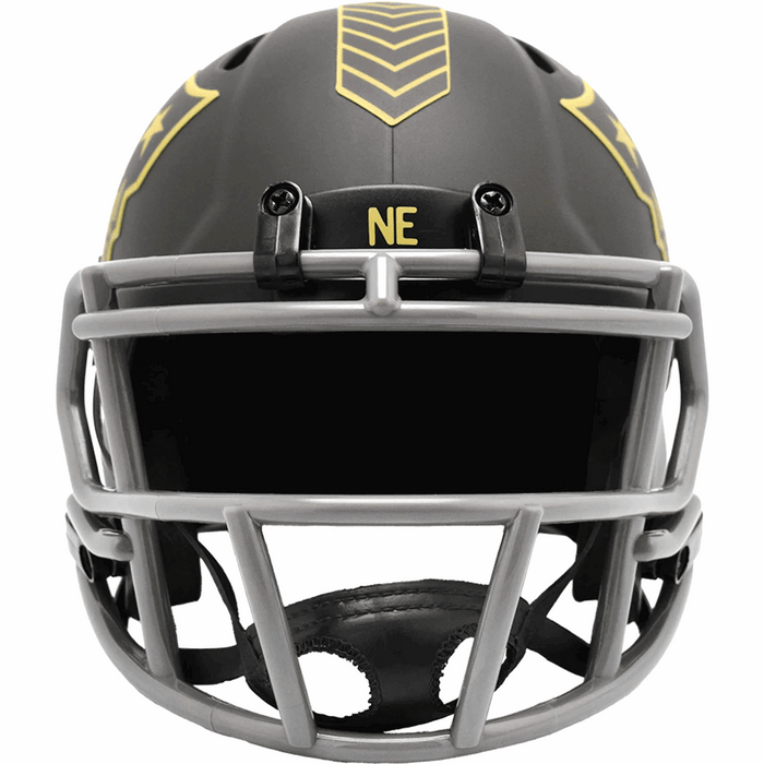 New England Patriots Mini Speed Helmet - Salute To Service 2025 - Game Day Treasures