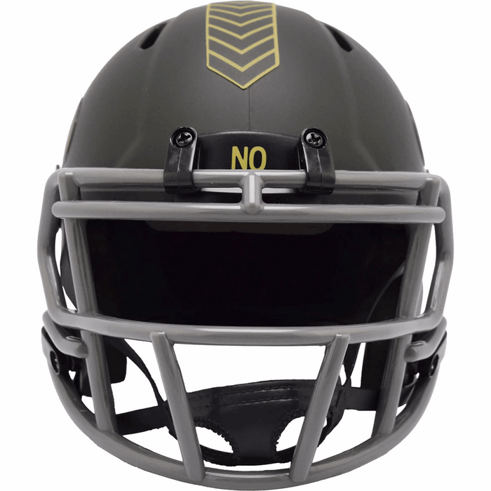New Orleans Saints Mini Speed Helmet - Salute To Service 2025 - Game Day Treasures