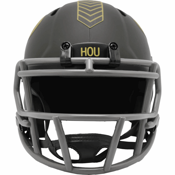 Houston Texans Mini Speed Helmet - Salute To Service 2025 - Game Day Treasures