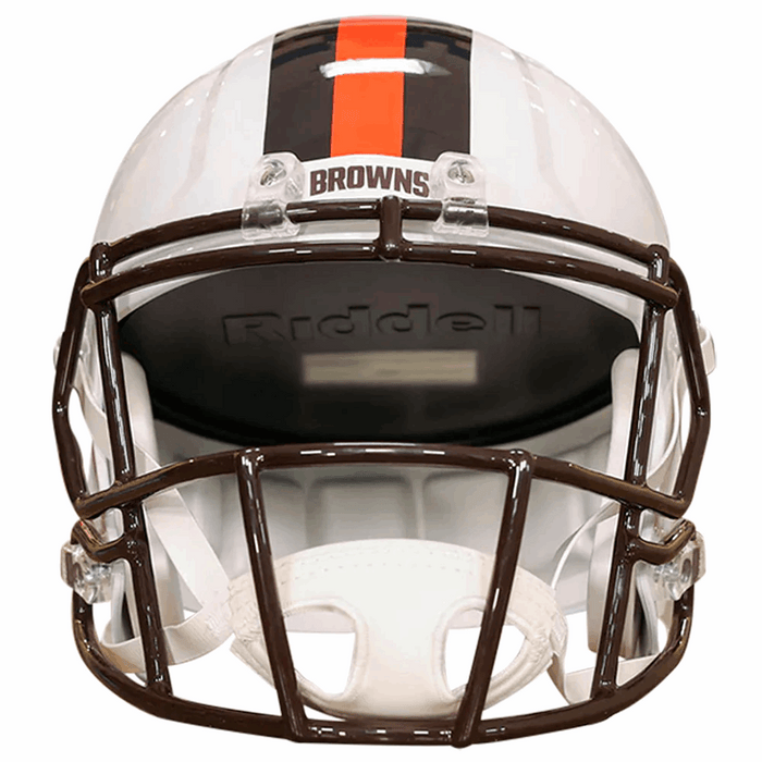 Cleveland Browns Replica Riddell Speed Helmet - 2023 White Out - Game Day Treasures