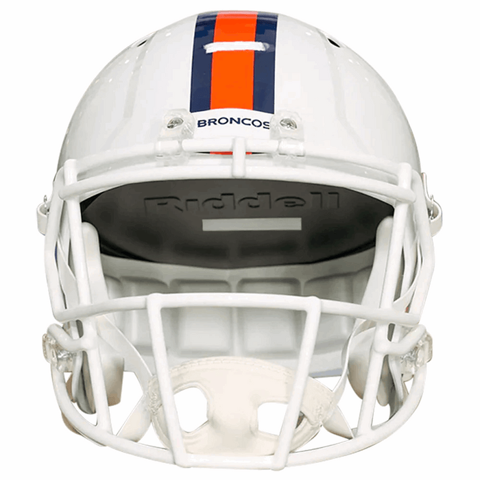 Denver Broncos Replica Riddell Speed Helmet - 2023 Snowcapped - Game Day Treasures