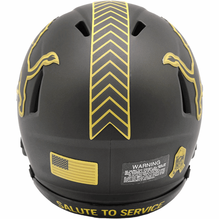 Detroit Lions Mini Speed Helmet - Salute To Service 2025 - Game Day Treasures