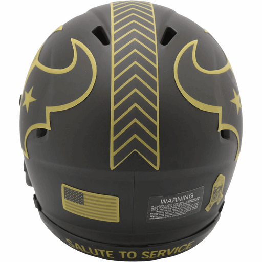 Houston Texans Mini Speed Helmet - Salute To Service 2025 - Game Day Treasures