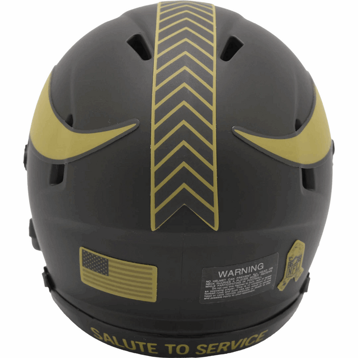 Minnesota Vikings Mini Speed Helmet - Salute To Service 2025 - Game Day Treasures