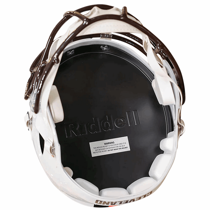 Cleveland Browns Replica Riddell Speed Helmet - 2023 White Out - Game Day Treasures