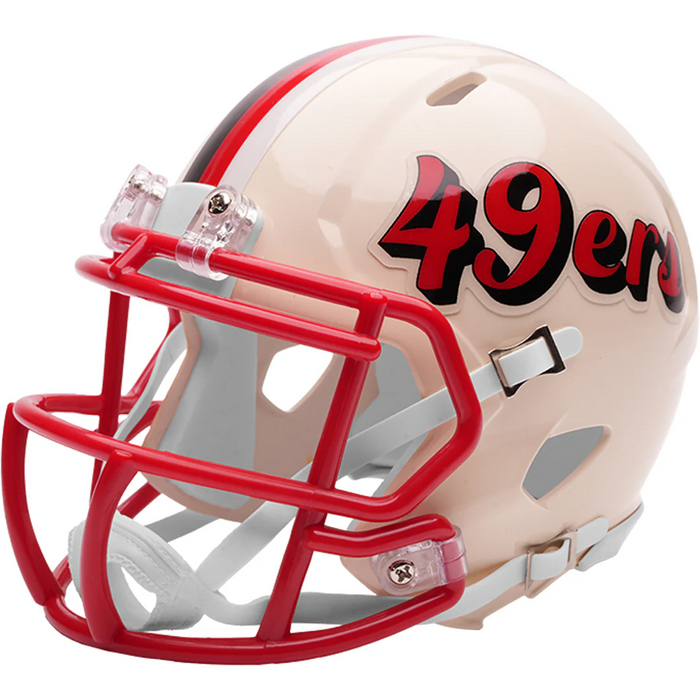 San Francisco 49ers Riddell Mini Speed Helmet - RETRO - Game Day Treasures