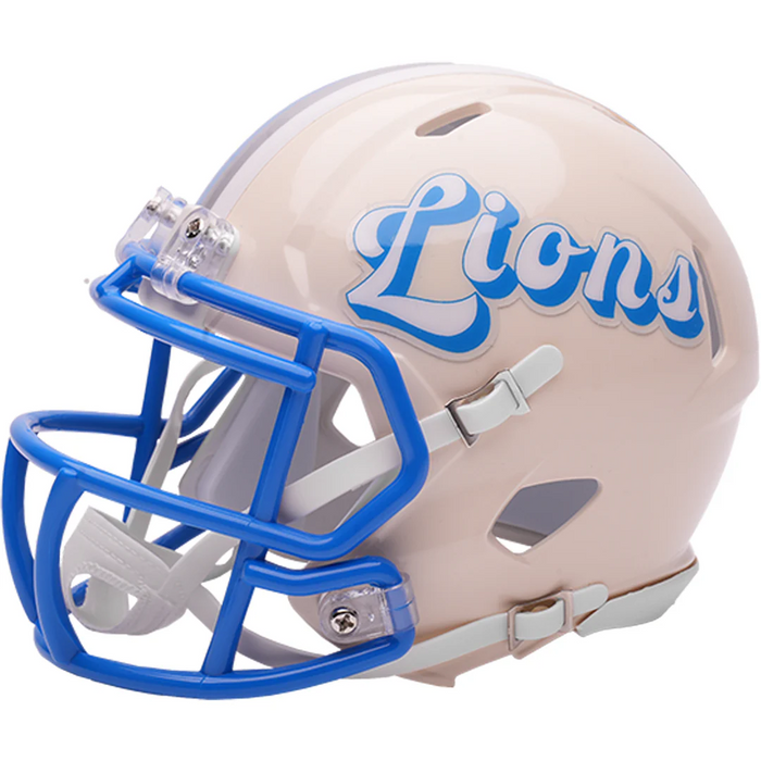 Detroit Lions Riddell Mini Speed Helmet - RETRO