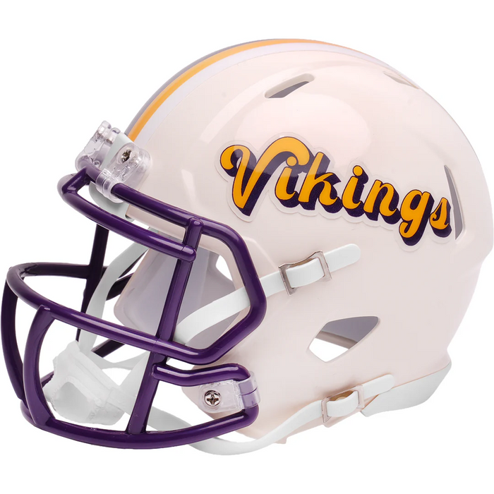 Minnesota Vikings Riddell Mini Speed Helmet - RETRO - Game Day Treasures