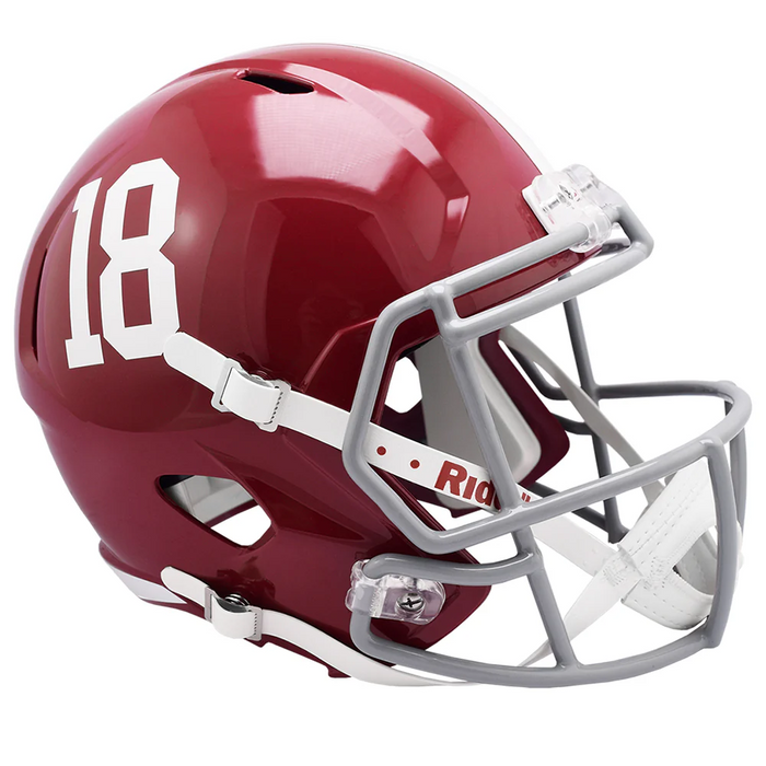Alabama Crimson Tide Replica Speed Helmet - #18 - Game Day Treasures