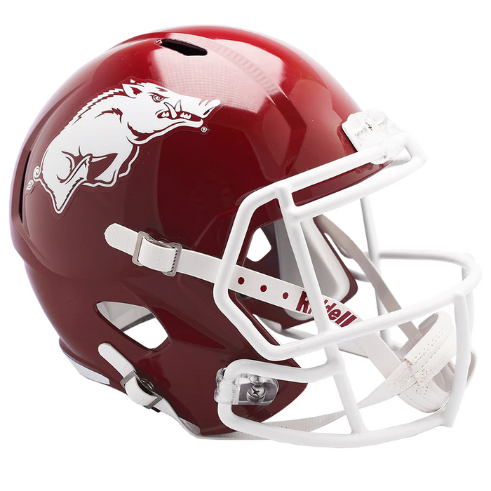 best rated football helmets 2018 Arkansas Razorbacks Replica Speed Helmet