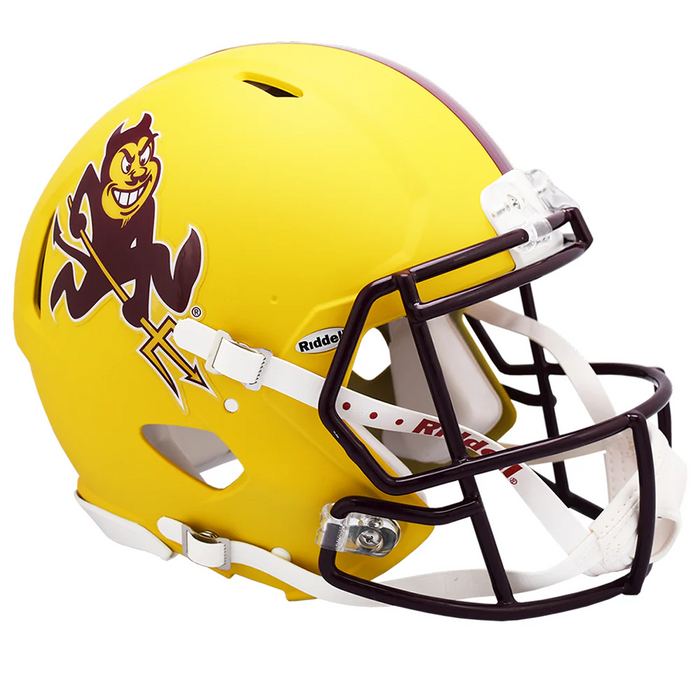 Arizona State Sun Devils Authentic Speed Helmet - Flat Yellow Sparky - Game Day Treasures