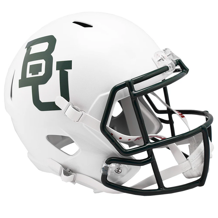 Baylor Bears Replica Speed Helmet - White Metallic - Game Day Treasures