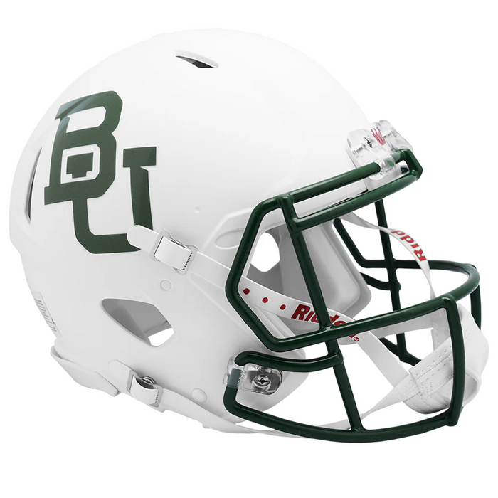 Baylor Bears Authentic Speed Helmet - White Metallic - Game Day Treasures
