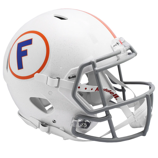 Florida Gators Authentic Speed Helmet - White w/Gray Mask - Game Day Treasures