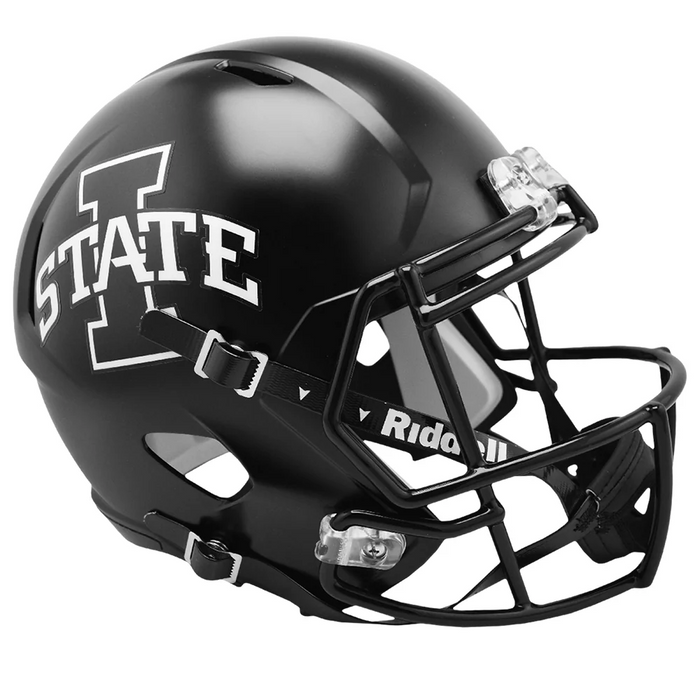 Iowa State Cyclones Replica Speed Helmet - Satin Black - Game Day Treasures