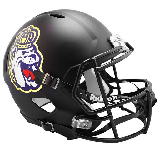 James Madison Dukes Replica Speed Helmet - Matte Black - Game Day Treasures