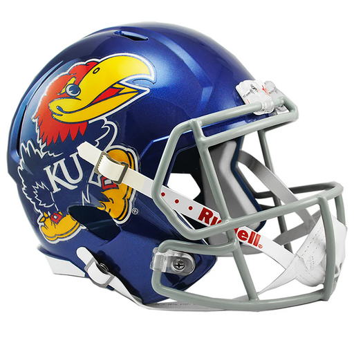 Kansas Jayhawks Replica Riddell Speed Helmet - Game Day Treasures