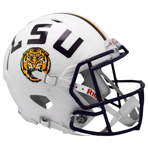 LSU Tigers Authentic Riddell Speed Helmet - White - Game Day Treasures
