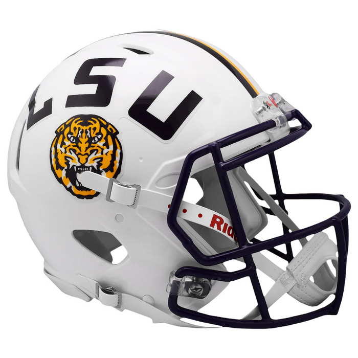 LSU Tigers Authentic Riddell Speed Helmet - White - Game Day Treasures