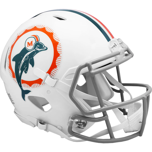 Miami Dolphins Authentic Throwback Speed Helmet (1972) - Game Day Treasures