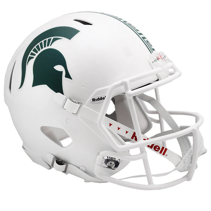 Michigan State Spartans Authentic Speed Helmet - Matte White - Game Day Treasures