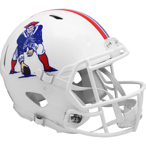 New England Patriots Authentic Throwback Speed Helmet (1982-1989) - Game Day Treasures