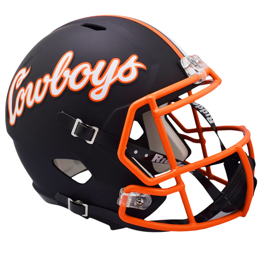 Oklahoma State Cowboys Replica Speed Helmet - Matte Black - Game Day Treasures