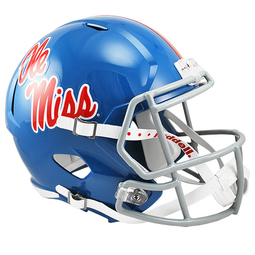 Mississippi (Ole Miss) Rebels Replica Speed Helmet - Powder Blue - Game Day Treasures
