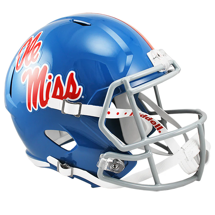 Mississippi (Ole Miss) Rebels Replica Speed Helmet - Powder Blue - Game Day Treasures