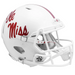 Mississippi (Ole Miss) Rebels Authentic Speed Helmet - White Metallic - Game Day Treasures