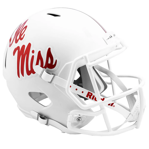 Mississippi (Ole Miss) Rebels Replica Speed Helmet - Gloss White - Game Day Treasures