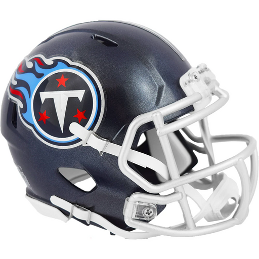 Tennessee Titans Mini Speed Helmet - Satin Navy Metallic - Game Day Treasures