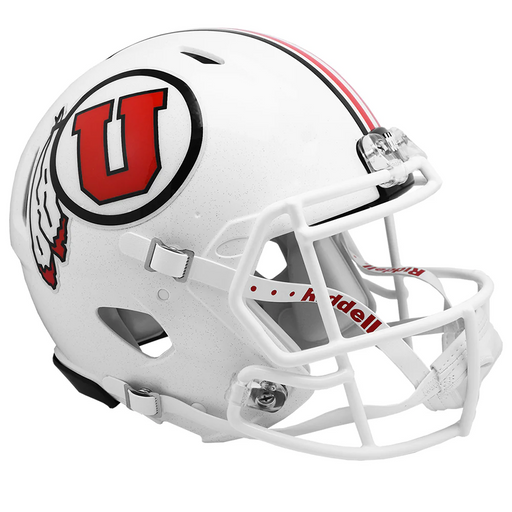Utah Utes Authentic Riddell Speed Helmet - White - Game Day Treasures