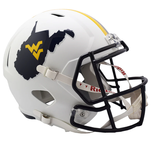 West Virginia Mountaineers Replica Speed Helmet - Backyard Brawl - Game Day Treasures