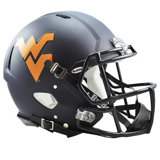 West Virginia Mountaineers Authentic Speed Helmet - Matte Navy - Game Day Treasures