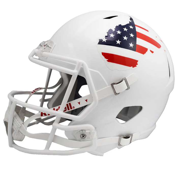 West Virginia Mountaineers Replica Speed Helmet - Stars and Stripes - Game Day Treasures