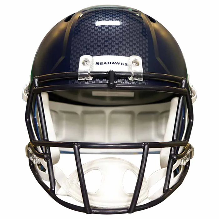 Seattle Seahawks Replica Riddell Speed Helmet - Matte Navy - Game Day Treasures