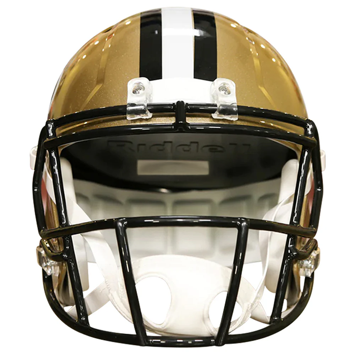 New Orleans Saints Replica Throwback Speed Helmet (1976-1999) - Game Day Treasures
