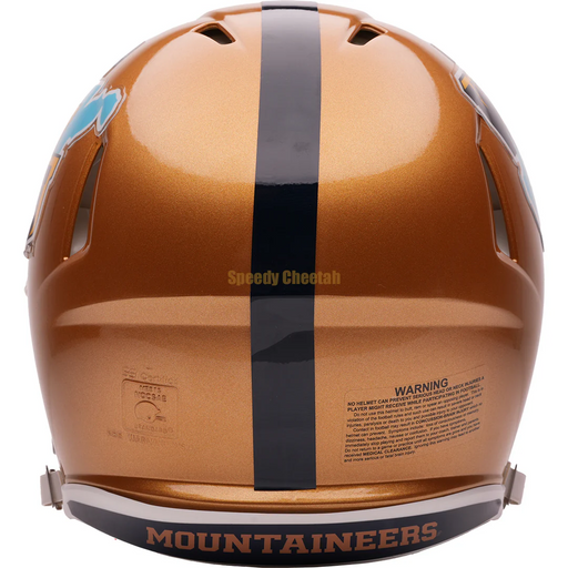 West Virginia Mountaineers Authentic Speed Helmet - Gold Throwback - Game Day Treasures