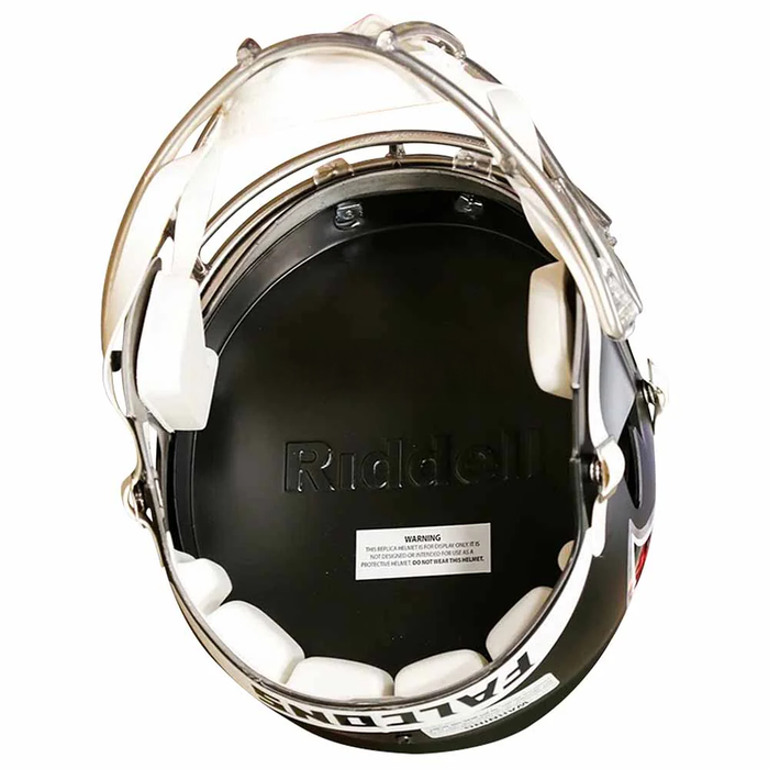 Atlanta Falcons Replica Riddell Speed Helmet - Satin Nickel Mask - Game Day Treasures