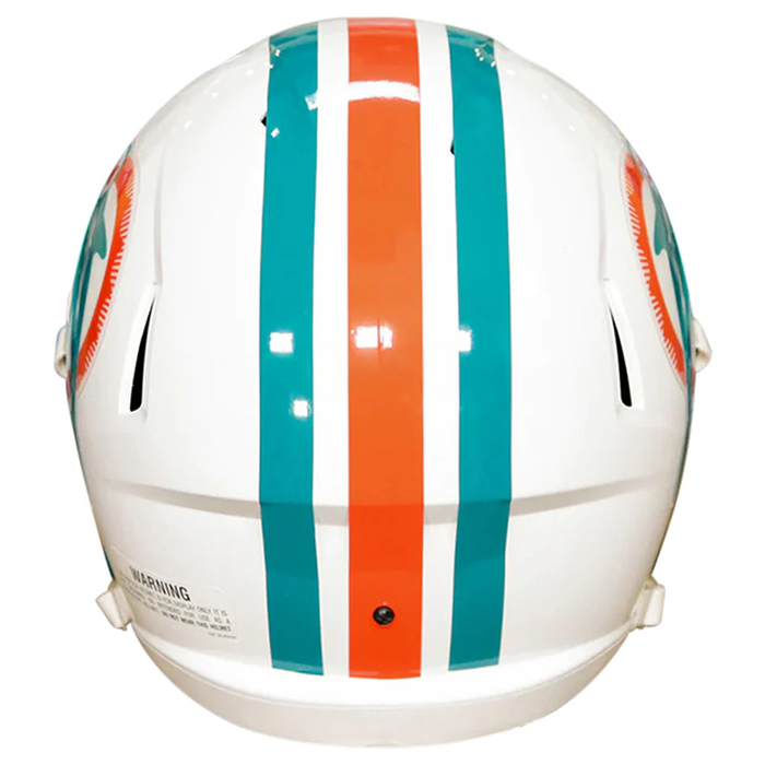 Miami Dolphins Replica Throwback Speed Helmet (1980-1996) - Game Day Treasures