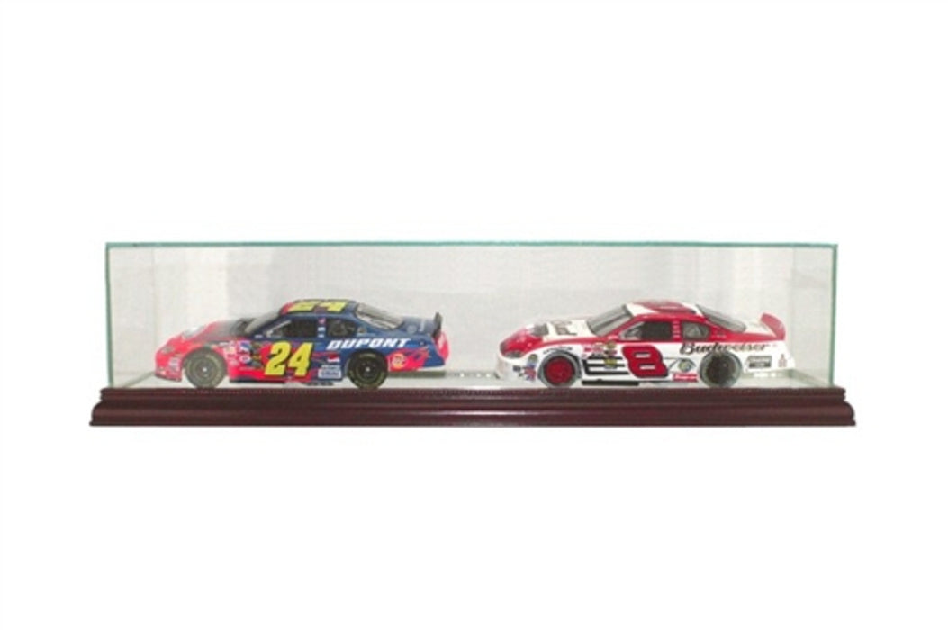 Double 1/24th Car Display Case with Mirrors - Game Day Treasures