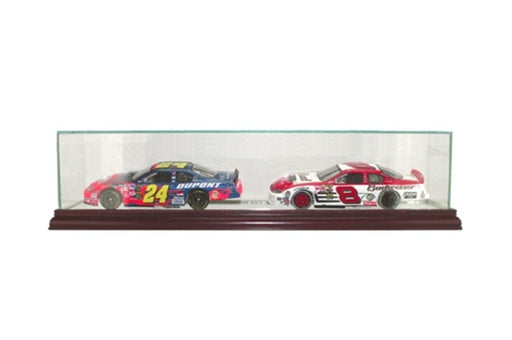 Double 1/24th Car Display Case with Mirrors - Game Day Treasures
