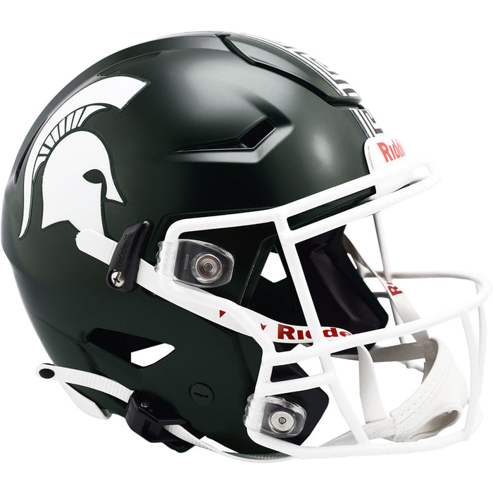 Michigan State Spartans Authentic SpeedFlex Helmet - Satin Green - Game Day Treasures