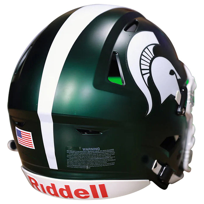 Michigan State Spartans Authentic SpeedFlex Helmet - Satin Green - Game Day Treasures